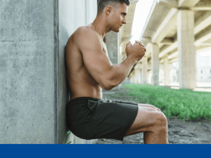 Wall squat, squats