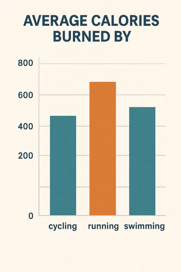 Average Calories Burned By Cycling Vs Running Vs Swimming